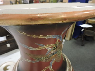 Lot 105 - A large Japanese Satsuma vase