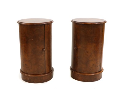 Lot 285 - A pair of walnut pot cupboards