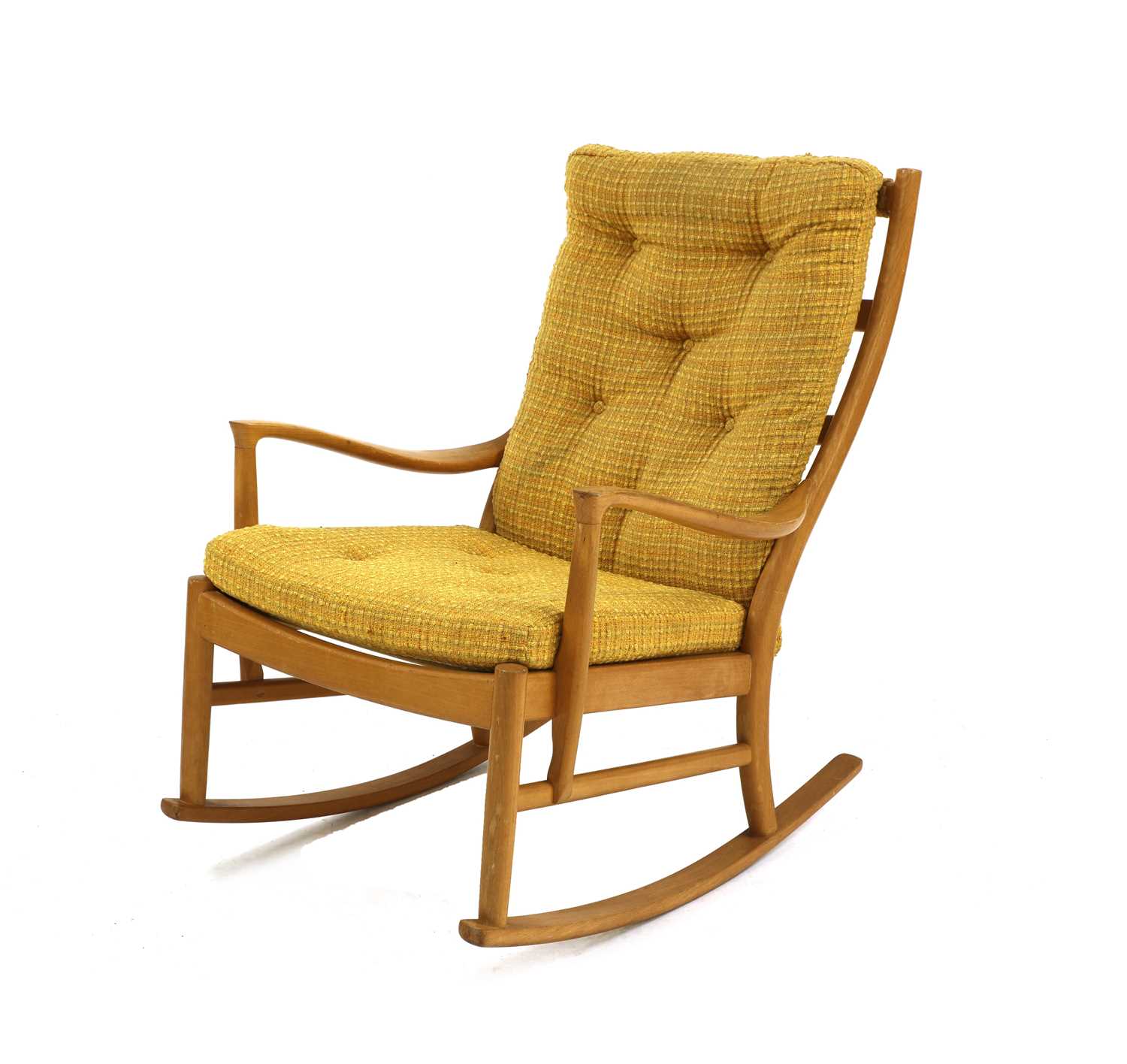 Lot 480 - A Parker Knoll beechwood rocking chair