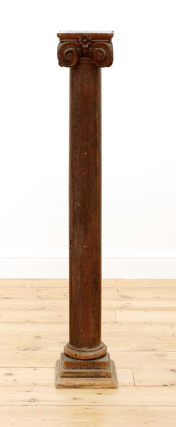 Lot 180 - An oak column