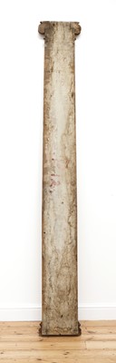 Lot 5 - A carved oak pilaster
