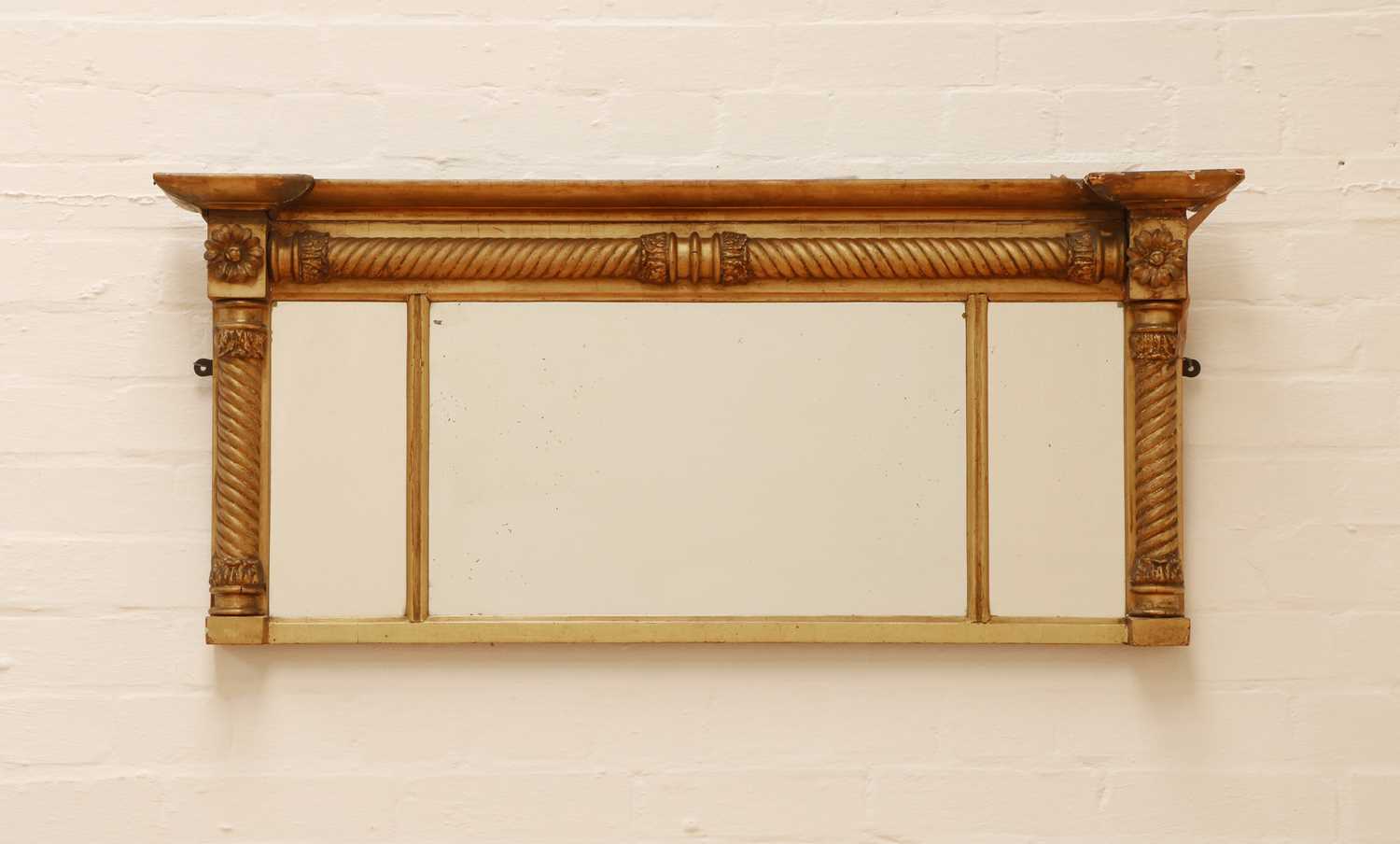 Lot 208 - A small George IV gilt overmantel mirror