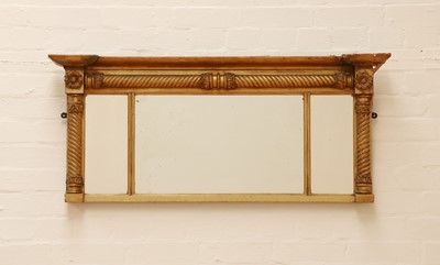Lot 208 - A small George IV gilt overmantel mirror