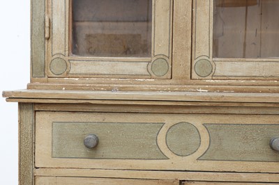 Lot 10 - A painted oak larder cupboard
