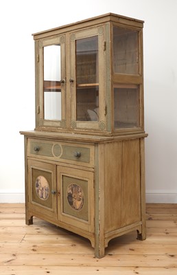 Lot 10 - A painted oak larder cupboard