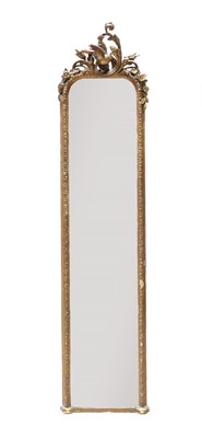 Lot 330 - A George II style gilt pier mirror