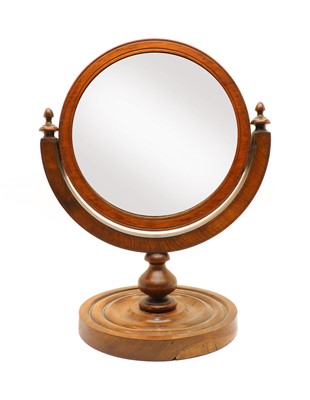 Lot 336 - A circular mahogany dressing mirror