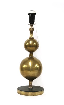 Lot 588 - A brass table lamp
