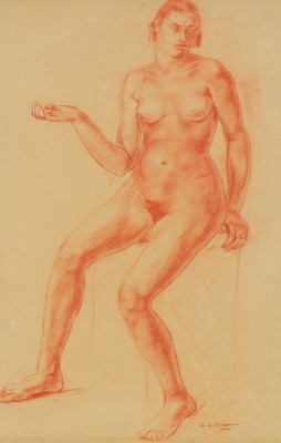 Lot 206 - A Belgian nude study
