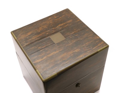 Lot 180 - A Victorian coromandel decanter box