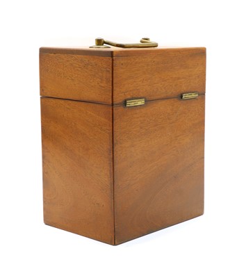 Lot 137 - A mahogany decanter box