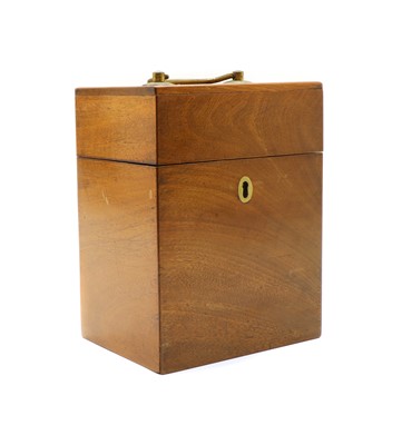 Lot 137 - A mahogany decanter box