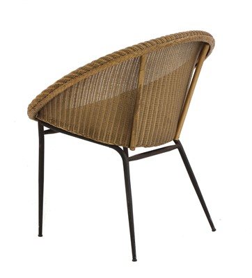 Lot 497 - A Lloyd Loom 'Lusty' woven bucket chair