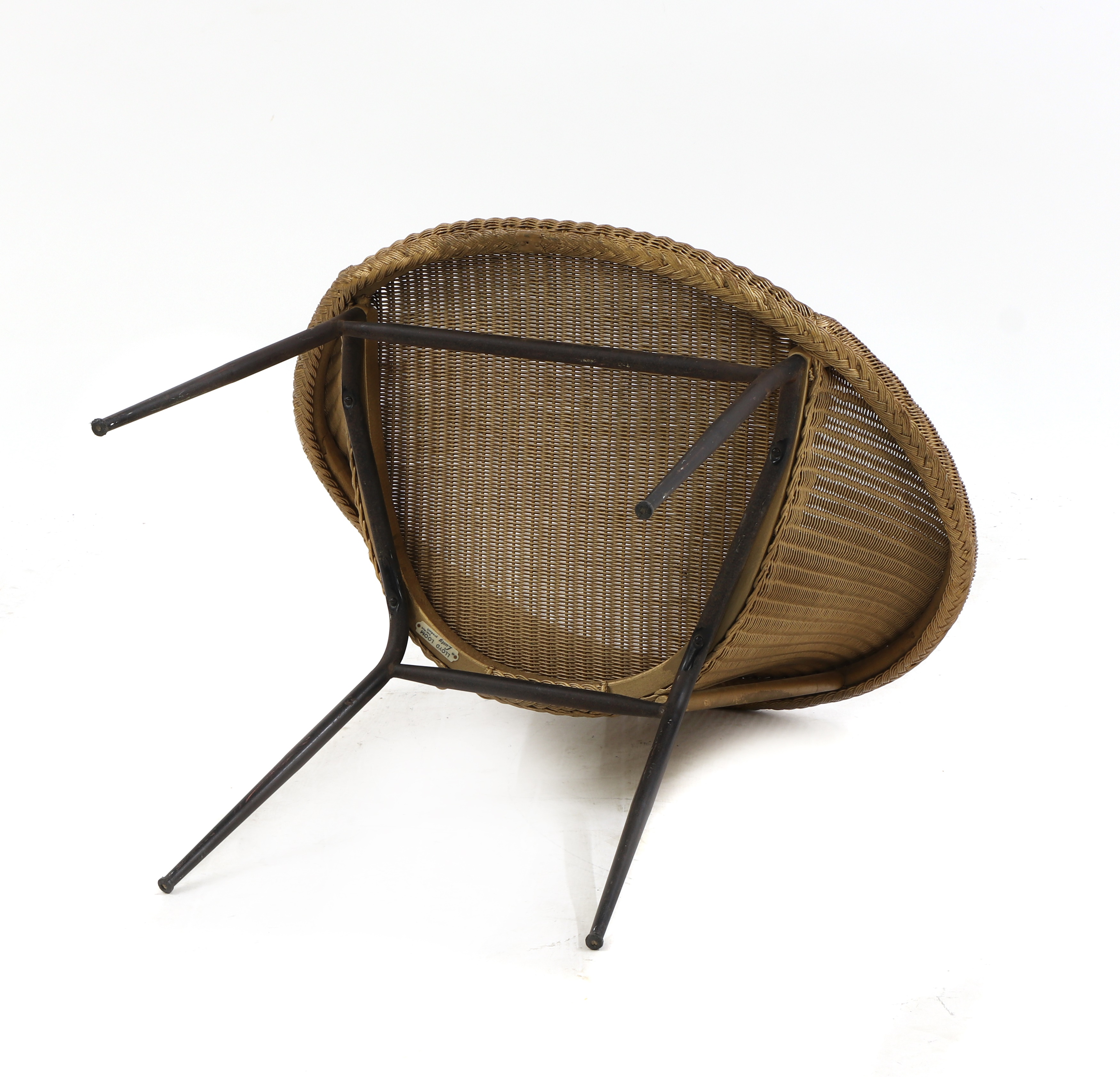 lloyd loom bucket chair