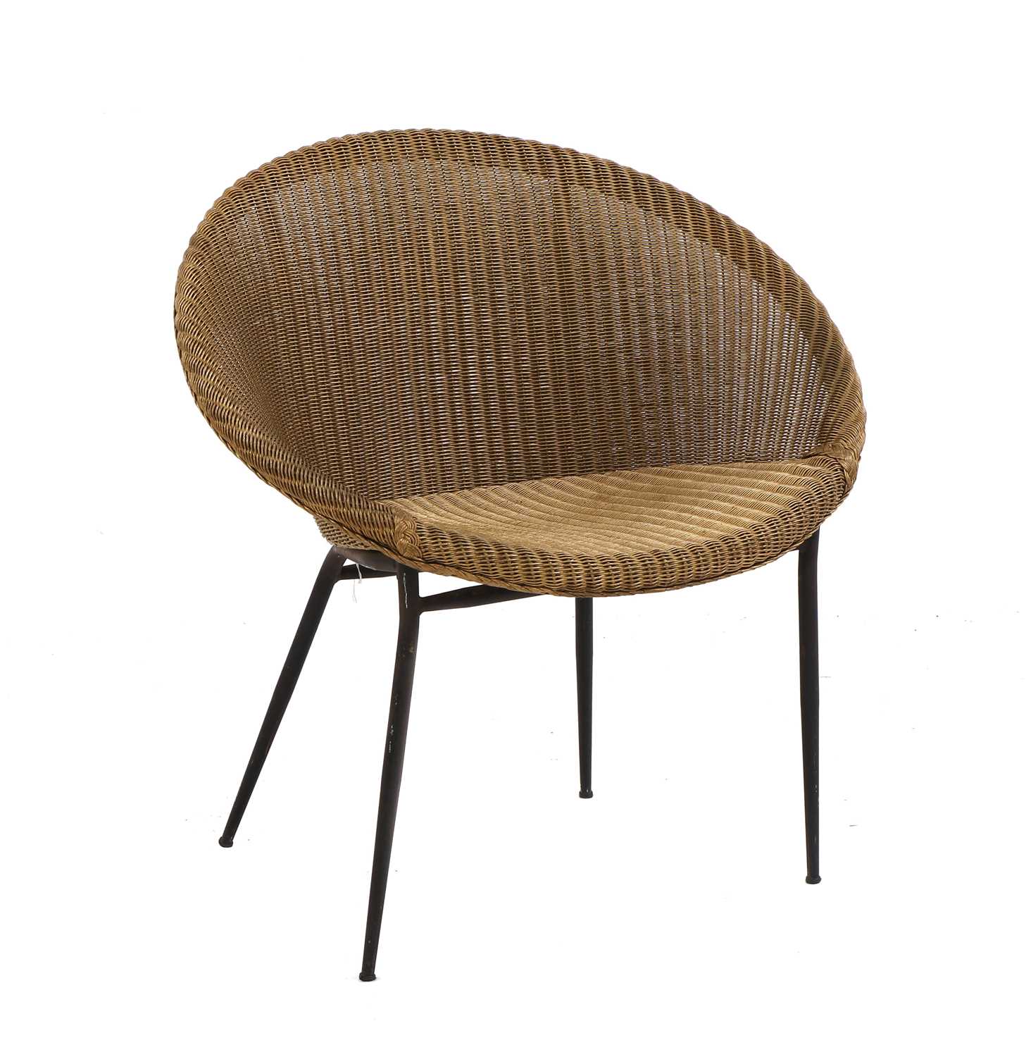 Lot 497 - A Lloyd Loom 'Lusty' woven bucket chair