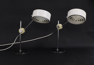 Lot 646 - A pair of 'Simris' or 'Olympia' desk lamps