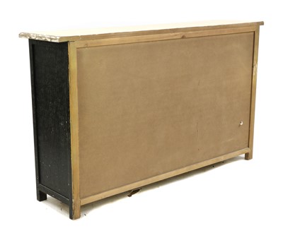 Lot 317 - A modern distressed painted side cabinet