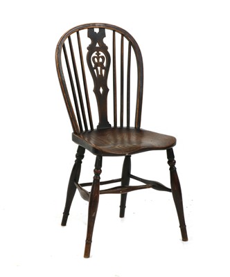 Lot 551 - An ash and elm single Windsor chair