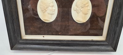 Lot 138 - A set of six Italian grand tour ivory plaques