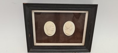 Lot 138 - A set of six Italian grand tour ivory plaques
