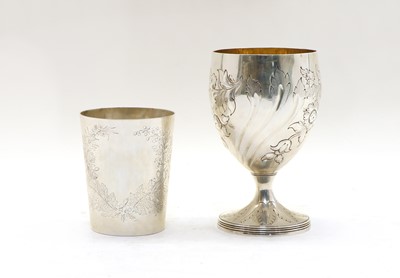 Lot 58 - A George III silver goblet