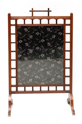 Lot 48 - An Aesthetic Movement Anglo-Japanese fire screen