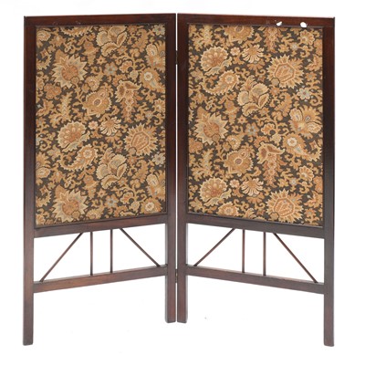 Lot 48 - An Aesthetic Movement Anglo-Japanese fire screen