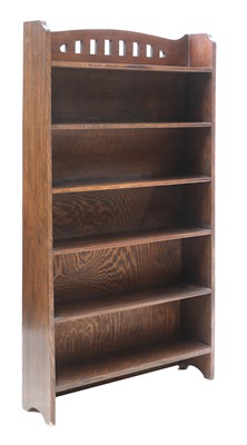 Lot 97 - An Arts and Crafts oak bookcase