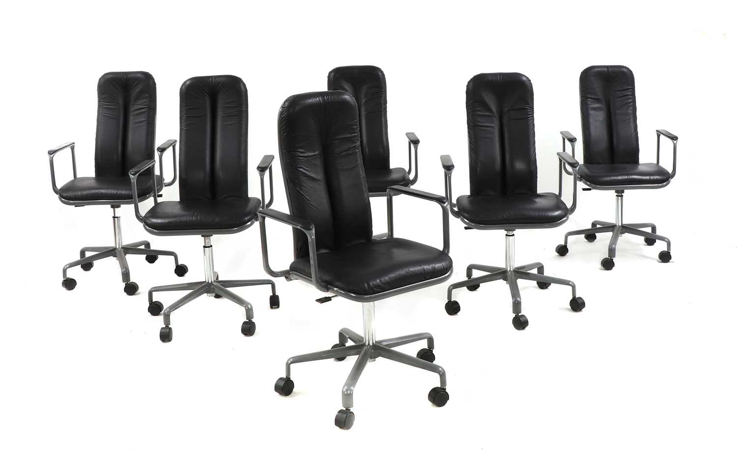 Lot 505 - Six Hille-Ergonom desk chairs