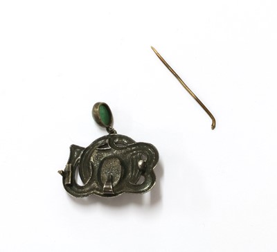 Lot 1052 - An Arts & Crafts silver brooch/pendant, by Murrle Bennett & Co.