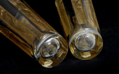 Lot 188 - Two Lalique glass beakers