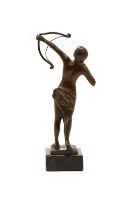 Lot 131 - A 19th century German bronze figure of Diana