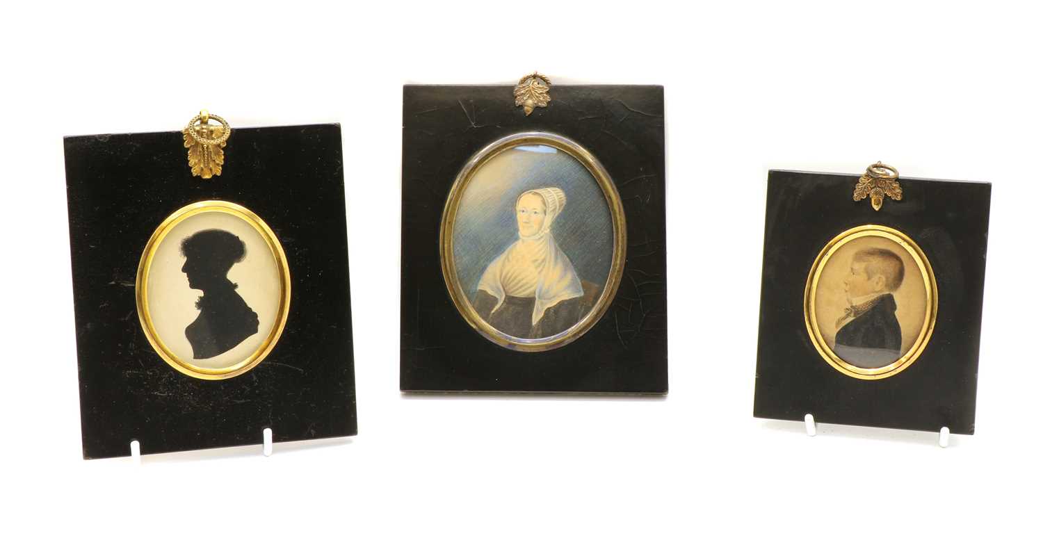 Lot 139 - Three 19th century miniatures