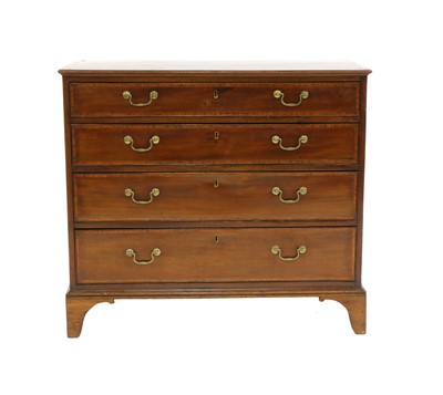 Lot 346 - A George III style mahogany chest