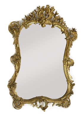 Lot 362 - A Louis XV style giltwood mirror