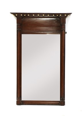 Lot 305 - A Regency inlaid mahogany pier mirror