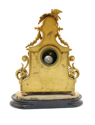 Lot 153 - A French Louis XVI-style gilt-bronze mantel clock