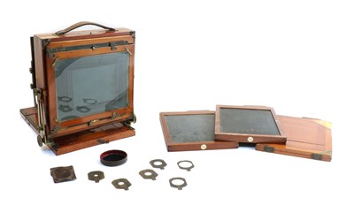 Lot 259 - 'The Special Instantograph Patent ' 1/2 plate camera by A J Lancaster & Sons