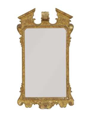 Lot 292 - A George II style gilt framed wall mirror