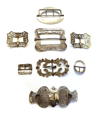 Lot 9 - A collection of buckles