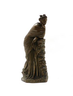 Lot 209 - A large French patinated bronze figure