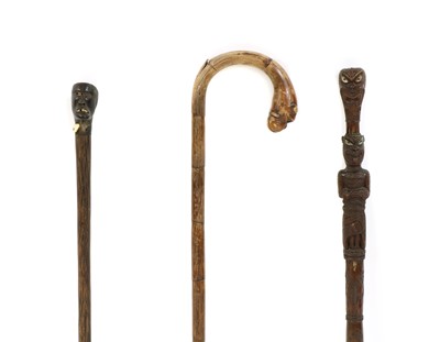 Lot 234 - Three various walking sticks