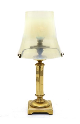 Lot 176 - A brass table lamp