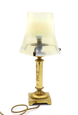 Lot 176 - A brass table lamp