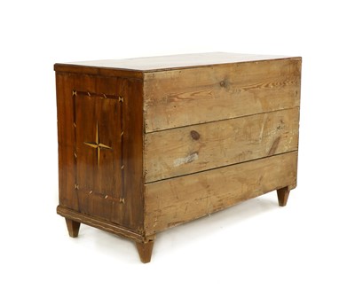 Lot 347 - A Continental walnut parquetry commode