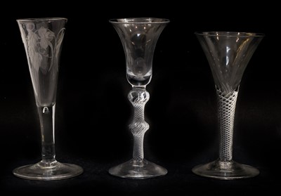 Lot 161 - An 18th century drinking glass