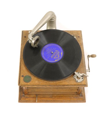Lot 243 - An HMV gramophone