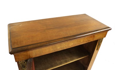 Lot 249 - A Victorian walnut pier cabinet
