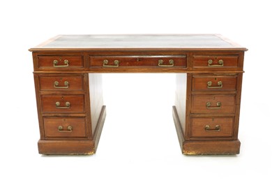 Lot 479 - A late Victorian mahogany desk