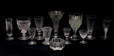 Lot 164 - A collection of 18th century and later table glass